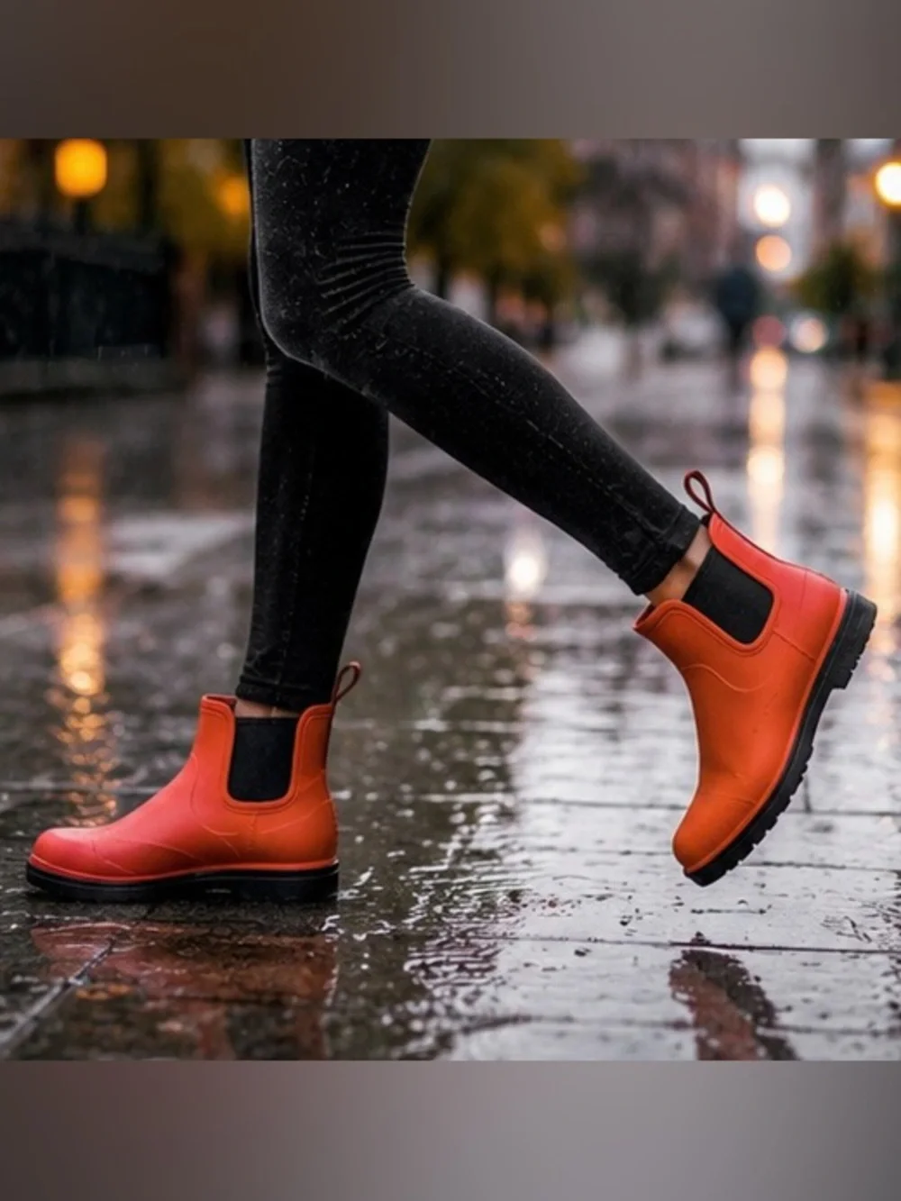UGG Tangerine Chelsea Rain Booties